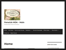 Tablet Screenshot of fenwickcommunity.org